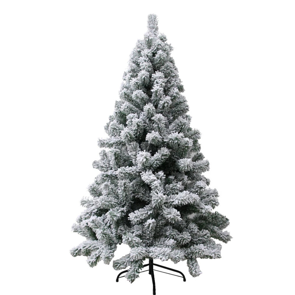 

2020 Рождественская елка из сосны, искусственная светодиодная, белая, большая, скандинавская, флокированная, новогоднее