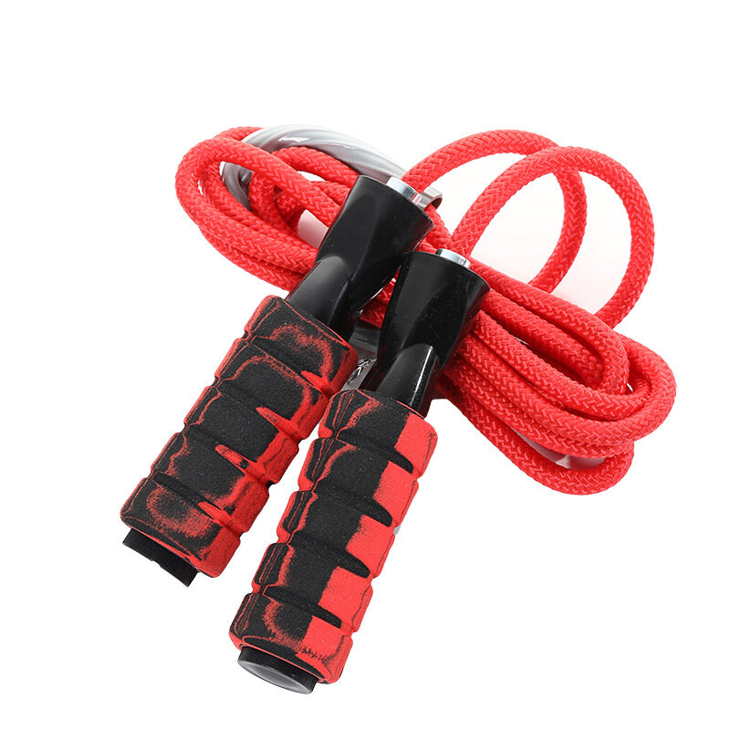 

Anti-Slip Foam Handle Braided Double Bearing Rope Jumping Adjustable Sports Gym Fitness Skipping Rope