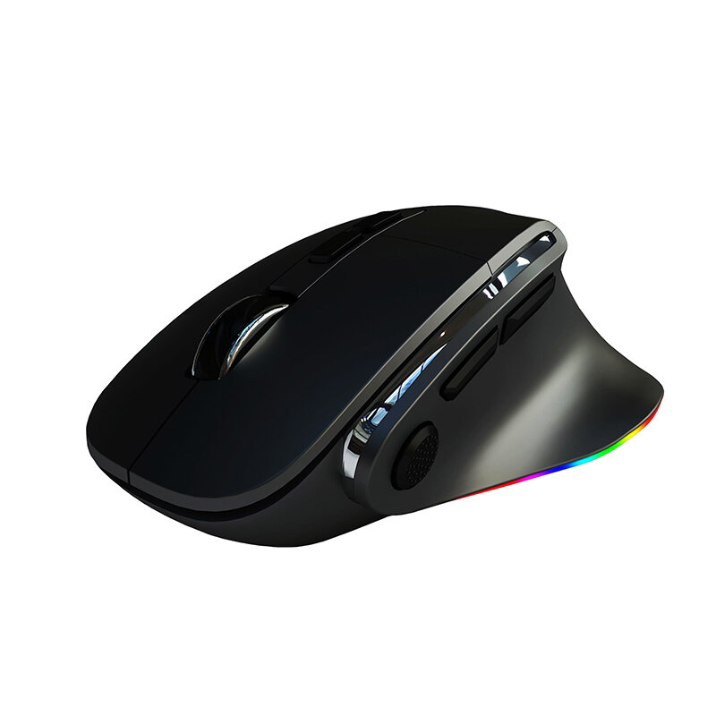 

H5 Wired 2.4G Dual Mode Мышь 800-1200-2400DPI RGB Оптическое отслеживание 500 мАч Эргономичные мыши для офисных игр