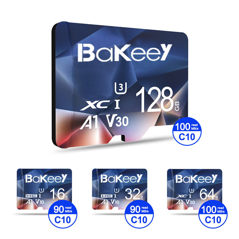 

Bakeey BK-TF2 Flash карта 16GB 32GB 64GB 128 ГБ класс 10 высокоскоростная карта памяти TF / SD с адаптером карты для моб