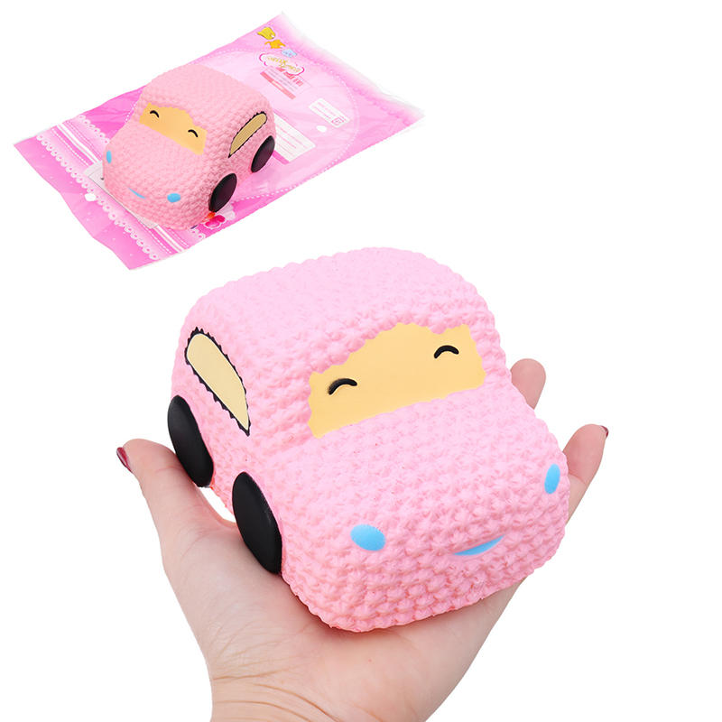 

Squishy Авто Racer Розовый Торт Soft Медленный Восходящий Игрушечный Ароматизированный Сжатый Хлеб