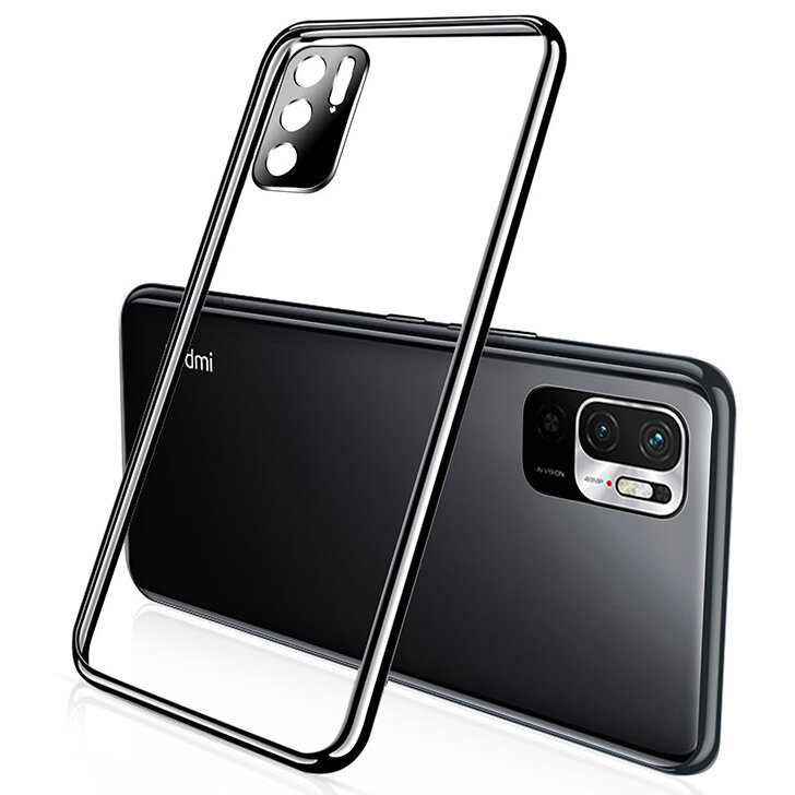 

Bakeey for POCO M3 Pro 5G NFC Global Version/ Xiaomi Redmi Note 10 5G Case 2 in 1 Plating with Lens Protector Ultra-Thin