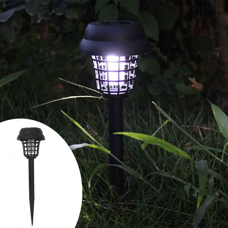 

Solar Powered Outdoor Mosquito Fly Bug Insect Zapper Killer Trap Lamp Garden
