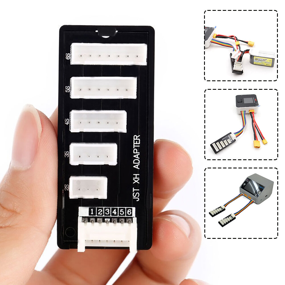 

2S 3S 4S 5S 6S Lipo Battery Balance Expansion Board JST-XH Charging Adapter with XT30 XT60 Cable for Q6 Q8 RC Quadcopter