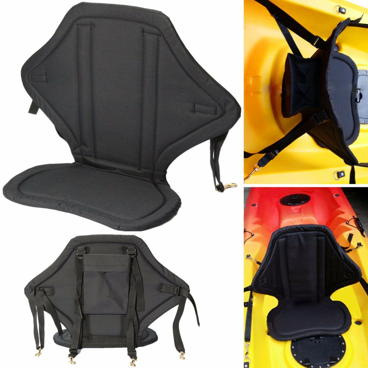 

Seat With Detachable Storage Back Pack Bag Canoe Fishing Backrest Drifting Cushion