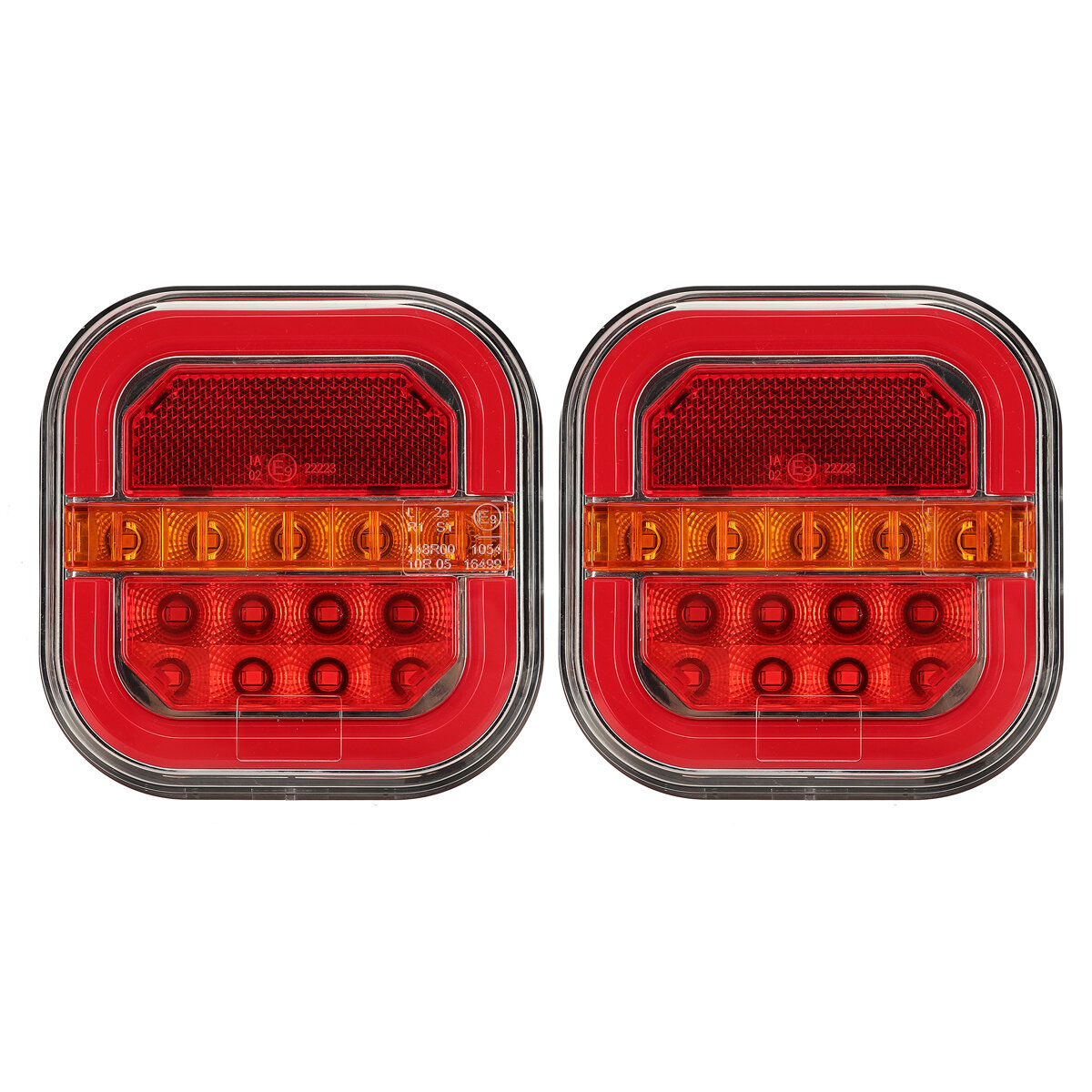 

2 шт. 12-24 В 2835 LED Задние стоп-сигналы индикаторные огни для прицепа, фургона, фургона, грузовика