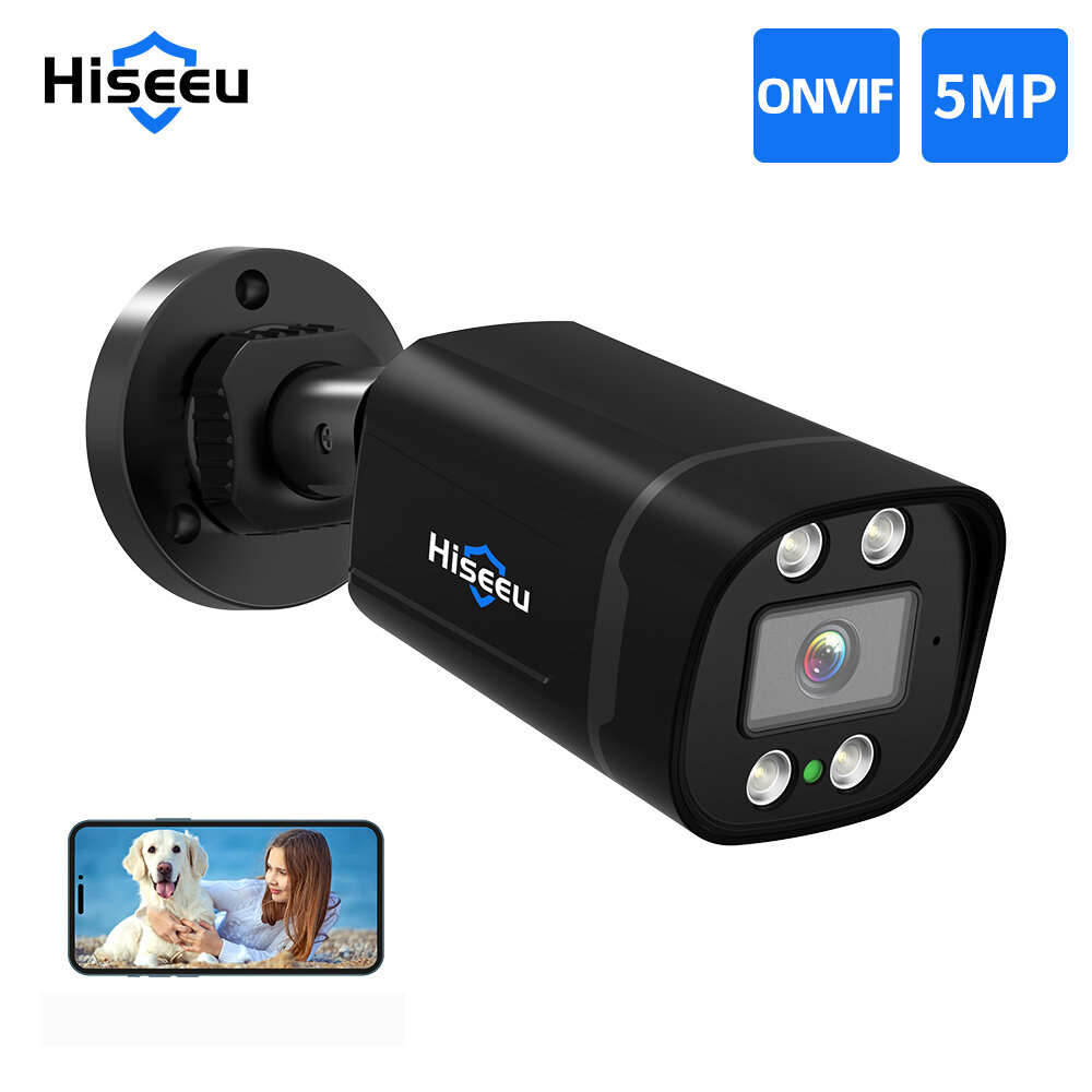 

Hiseeu AHB915 AHD 5MP CCTV Camera IR Night Vision Motion Detection IP66 Waterproof Audio Recording Remote APP Viewing Se