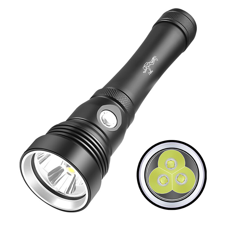 

XANES D100 2500LM High Light Diving Flashlight 3*XHP70 Super Bright IPX8 Waterproof LED Fixed Focus Diving Torch