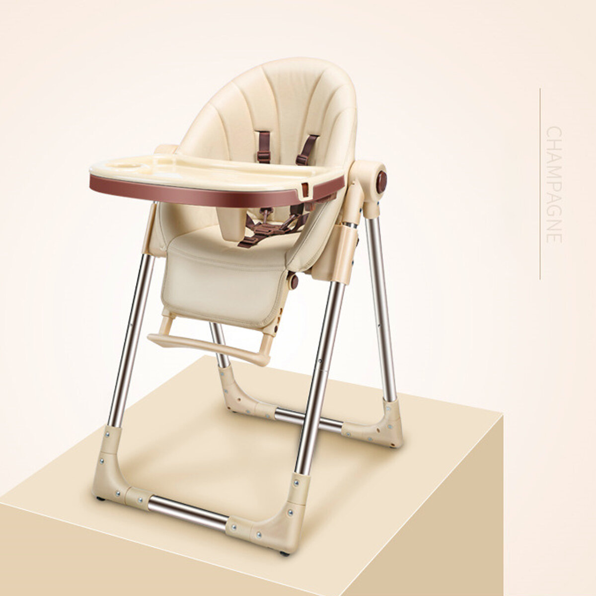 

Baby Kids Booster Детский стульчик для кормления малышей Обеденный стул Поднос стола + безопасность Ремень