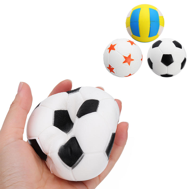 

Jumbo Football Volleyball Squishy Slow Rising Cute Phone Straps Спортивный мяч Fun Kid Toy