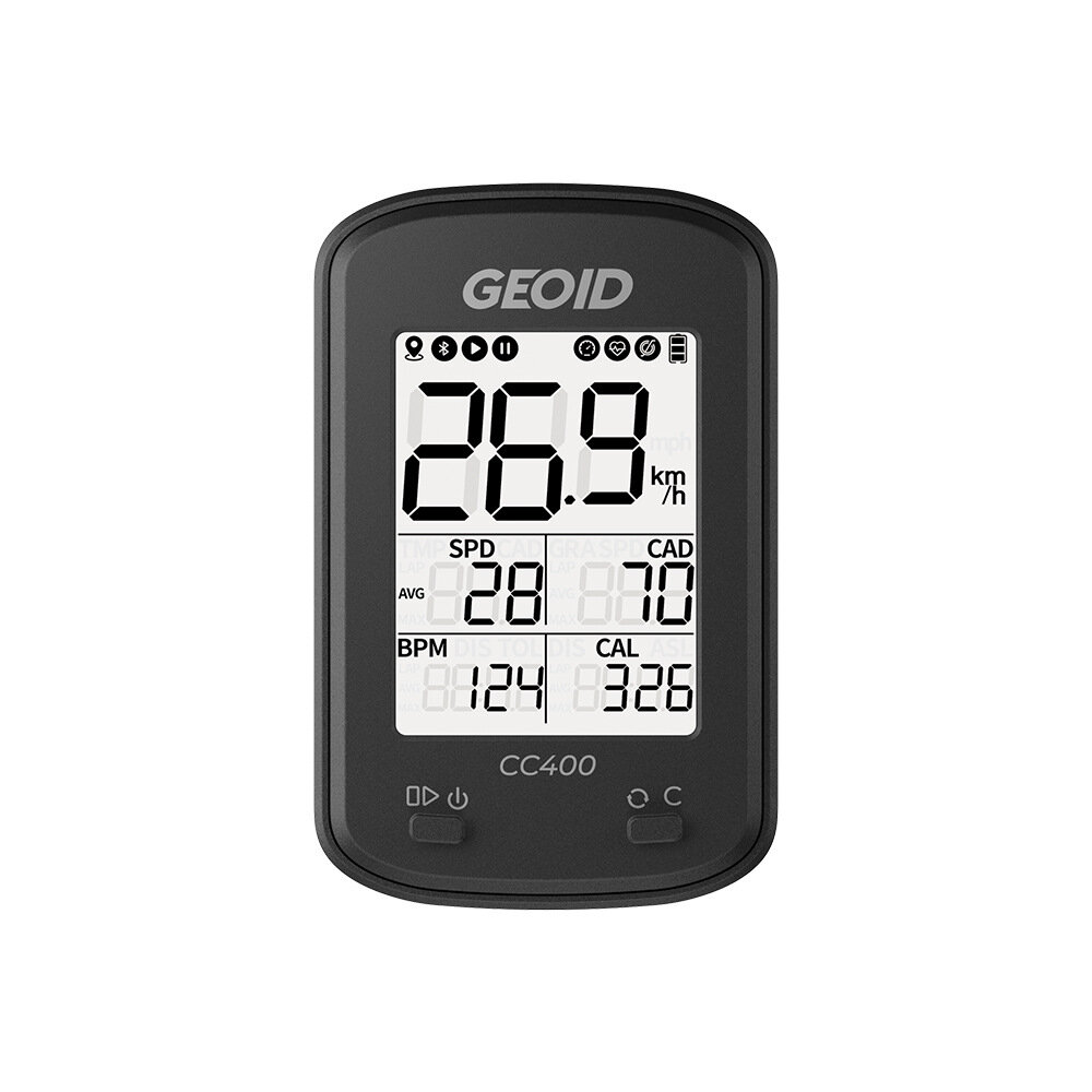 

Геоид CC400 велокомпьютер ANT+ GPS Bluetooth Smart беспроводной секундомер спидометр одометр водонепроницаемый циклокомп