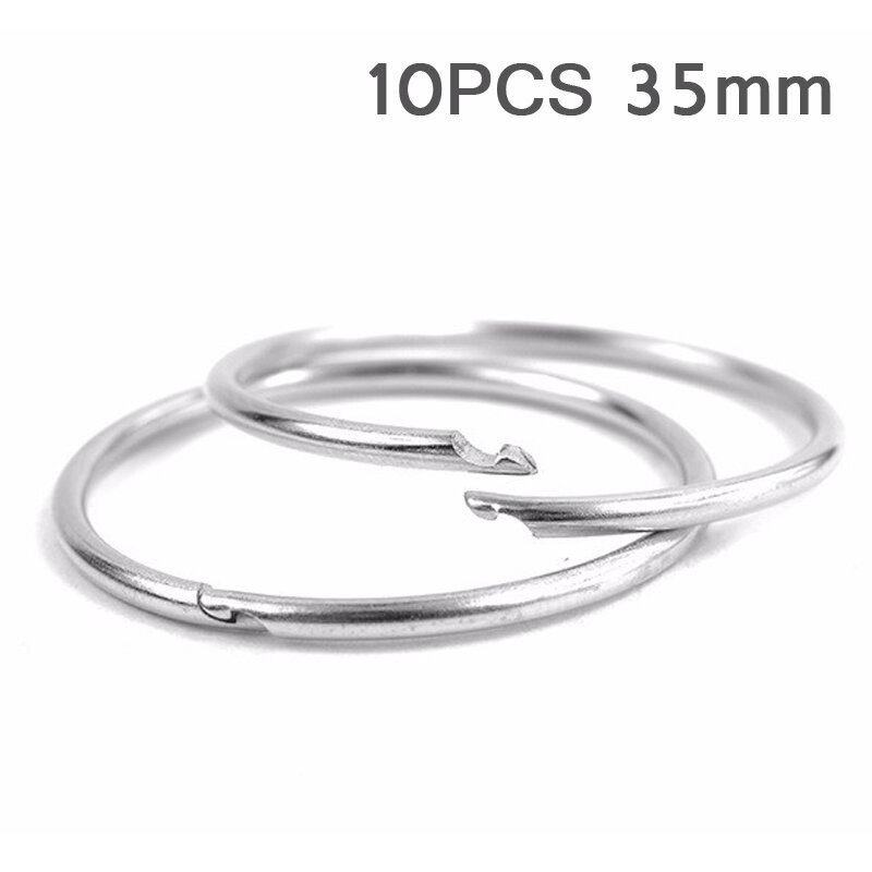 

10 шт. Диаметр 35 мм На открытом воздухе EDC брелок пряжка металлическая круглая цепь Quick Release Зажим кольцо