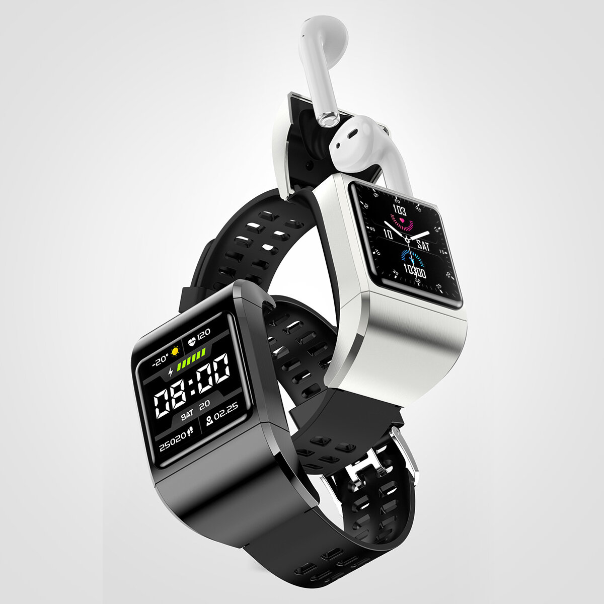 

G36Pro 2 в 1 TWS bluetooth 5.0 Наушник Сердце Мониторинг скорости Фитнес Здоровье Tracker Смарт Watch