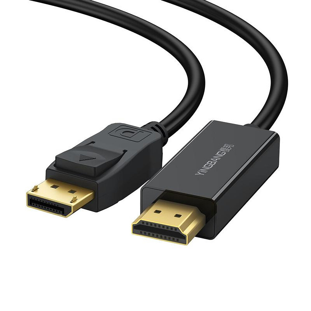 

YINGBANG DP to HDMI-совместимый кабель 1080P Кабель адаптера HD 1 м 1,5 м 2 м Позолоченный Коннектор