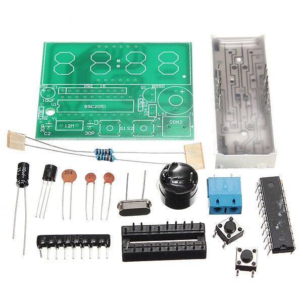 

5шт C51 4-битные электронные Часы Комплект для электронного производства DIY комплектов