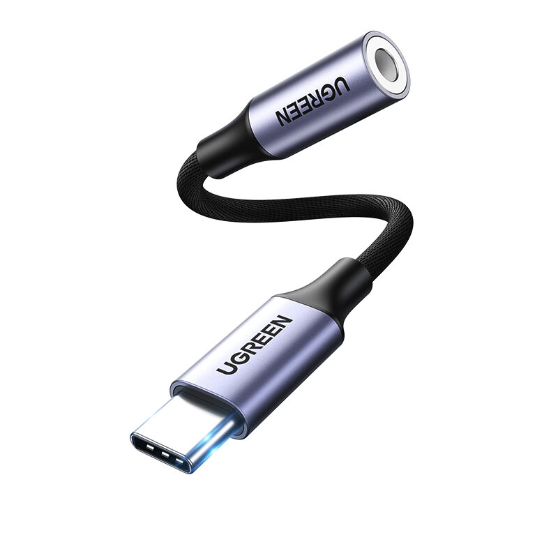 

UGREEN AV161 Type C до 3,5 мм аудио адаптер для наушников DAC чип USB-C до 3,5 Aux кабель для ПК телефон планшет