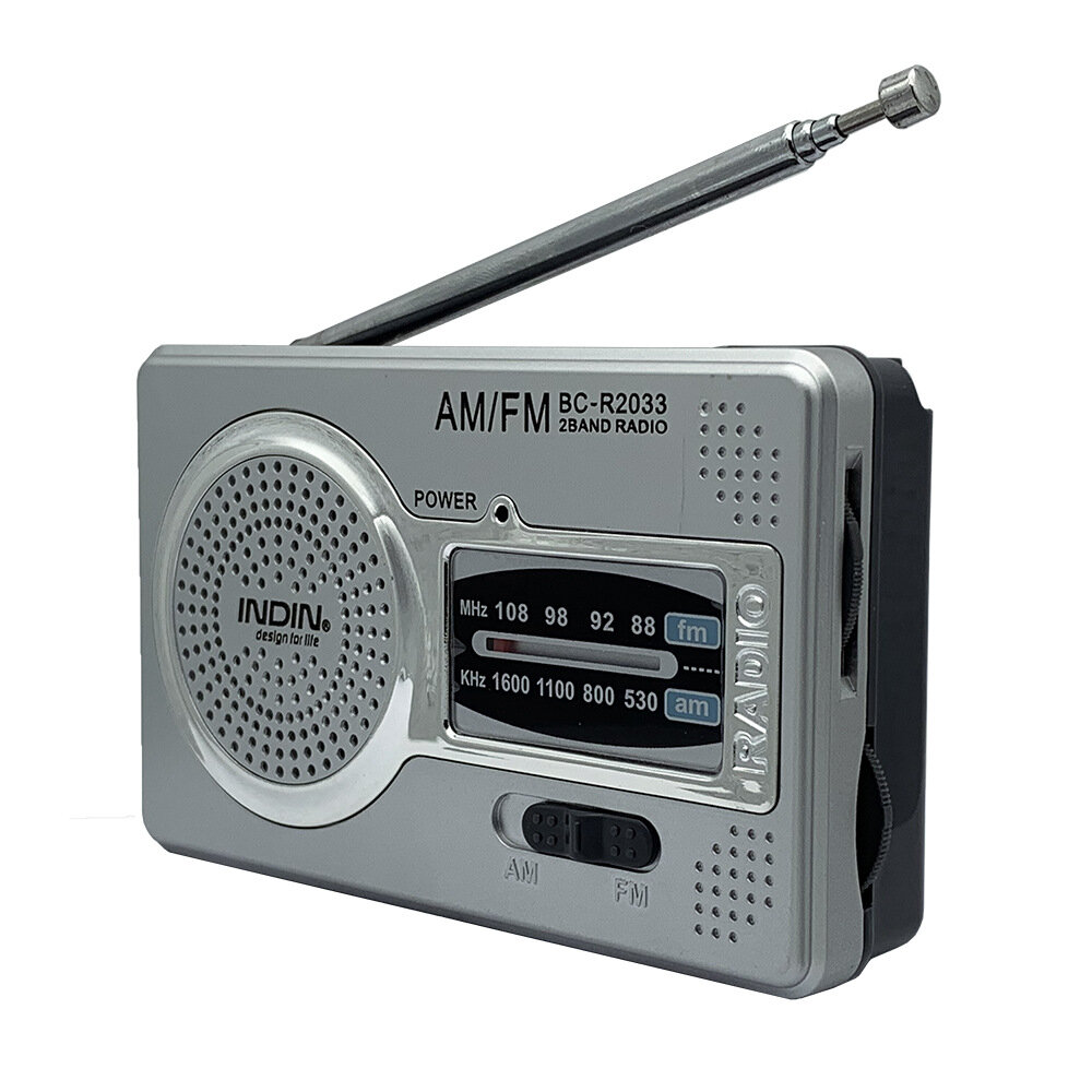 

BC-R2033 Двойной AM/FM Стандарты Карманный Радио Встроенный выдвижной динамик Антенна Портативный мини-наушник Радио При