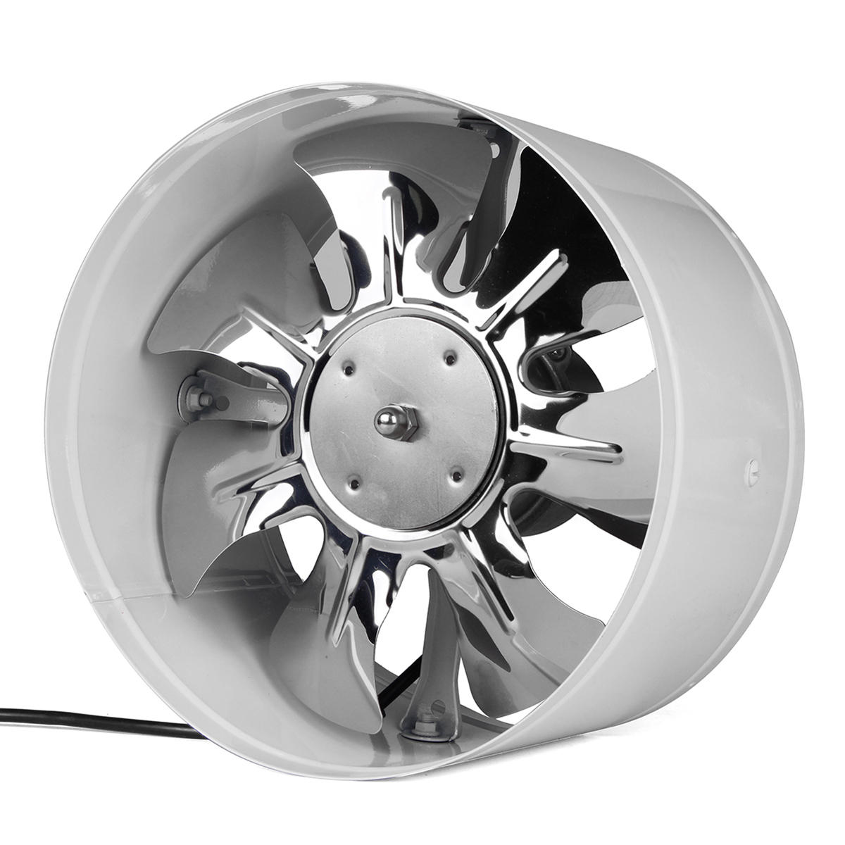 

220 В 4/6/8/10 дюймов Inline Duct Fan Booster Вытяжной вентилятор Вентиляционное охлаждение Белый