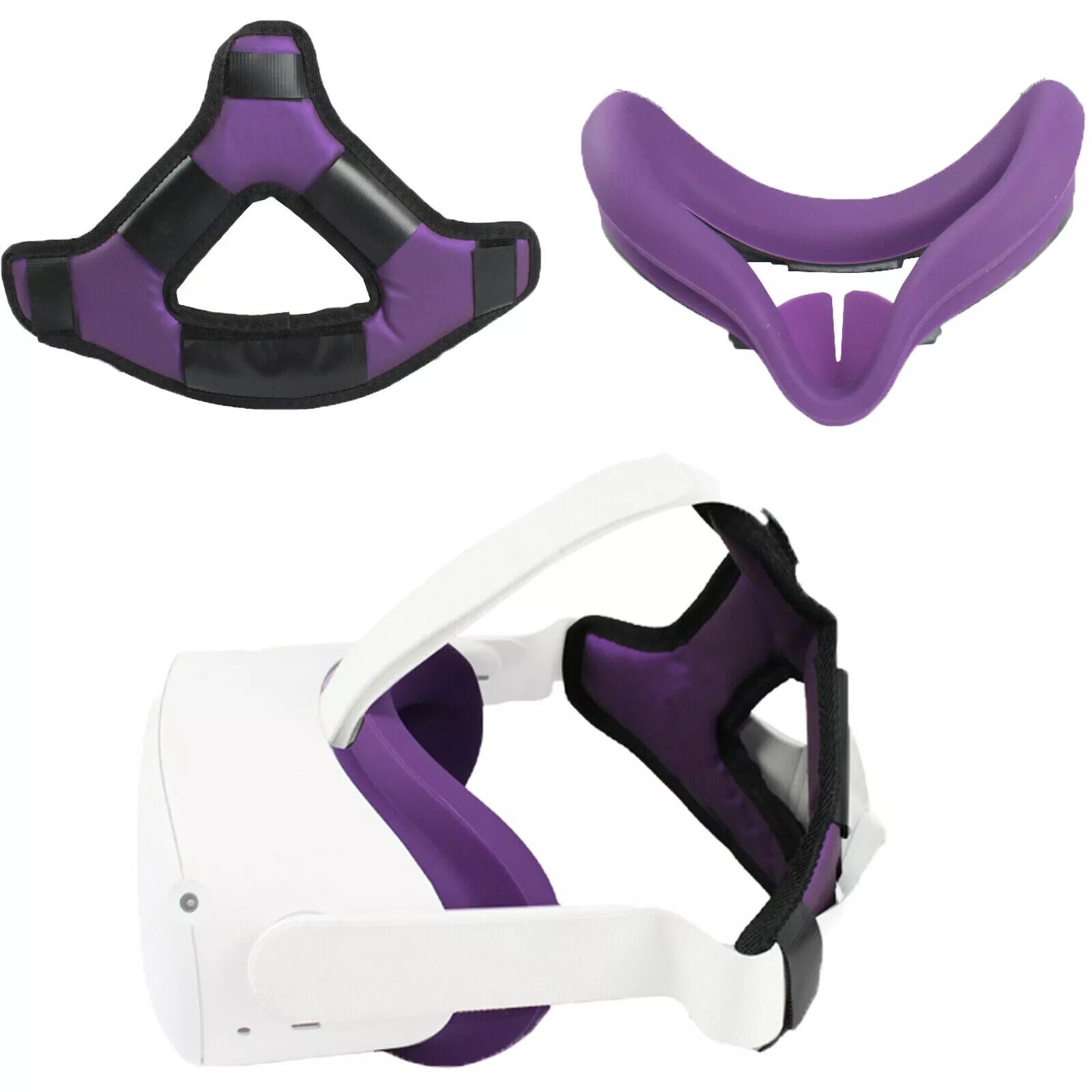 

VR Подушка для гарнитуры для шлема Oculus Quest 2 Повязка на голову для шлема Облегчение головы с пенопластовой подушкой