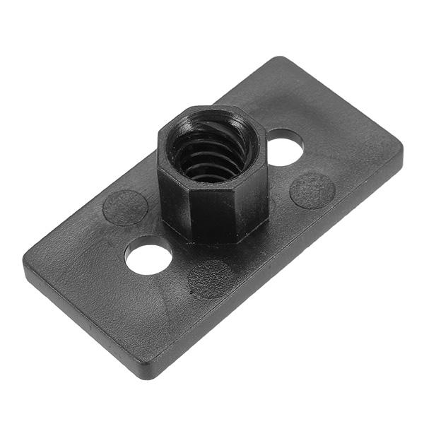 

T8 4 мм свинец 2 мм Pitch T Thread POM Черный пластиковый гайка Пластина для 3D-принтера