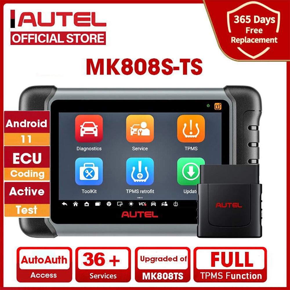 

AUTEL MaxiCOM MK808TS Automotive OBD2 Diagnostic Инструмент Авто Сканер TPMS Сервисное программирование Датчик и Bluetoo