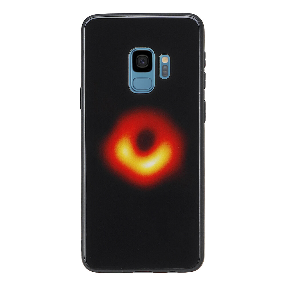 

Bakeey черный Hole Устойчивое к царапинам закаленное стекло Защитное Чехол Для Samsung Galaxy S9