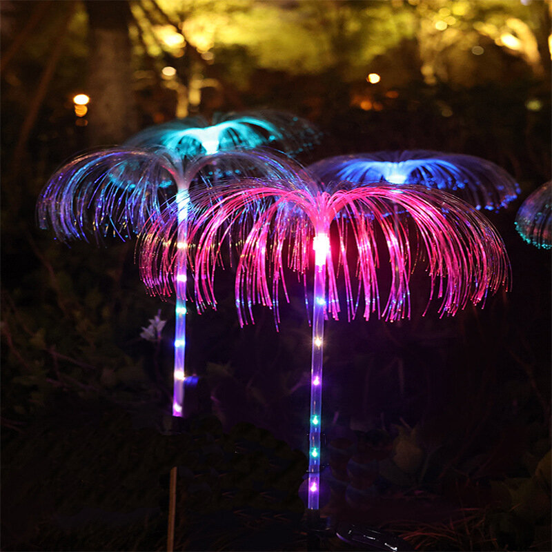 

Solar LED Lights Outdoor Waterproof Solar Power Jellyfish Garden Decor Lawn Pathway Lamp 7 Color Changing