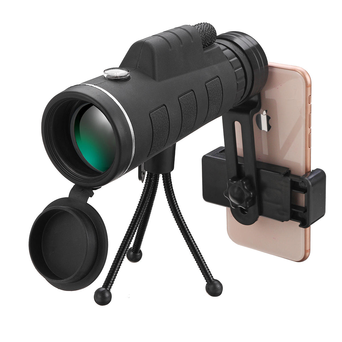 

Монокуляр 40x60 HD Оптика BAK4 Телескоп ночного видения для слабого освещения с держателем для телефона Штатив На открыт