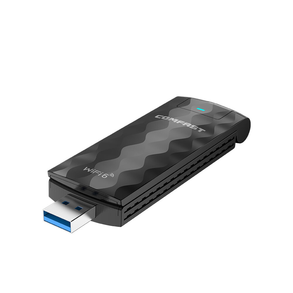 

Comfast Wifi 6 USB-адаптер Беспроводная сетевая карта Wifi Dongle 1800 Мбит/с 2*2 дБи Антенна Сетевая карта 5G/2,4 ГГц A