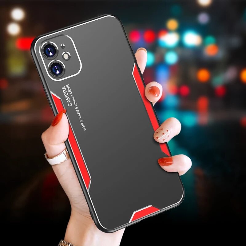 

Bakeey for iPhone 12 Mini 5.4" Case Titanium Alloy Scratch Resistant Shockproof Protective Case Back Cover