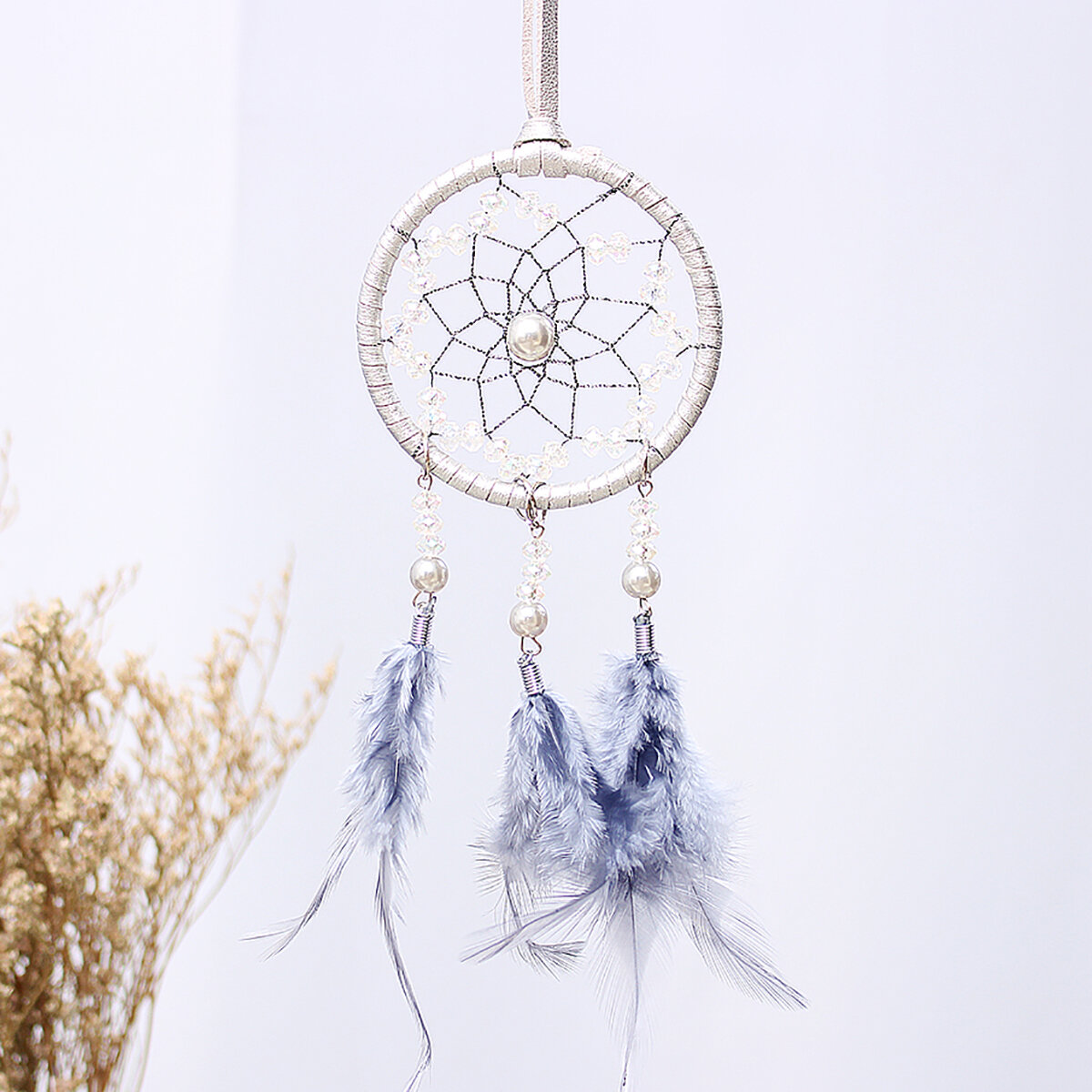

Car Ornaments Feather Dream Catcher Wind Chimes Interior Crafts Creative Gifts Handmade Jewelry