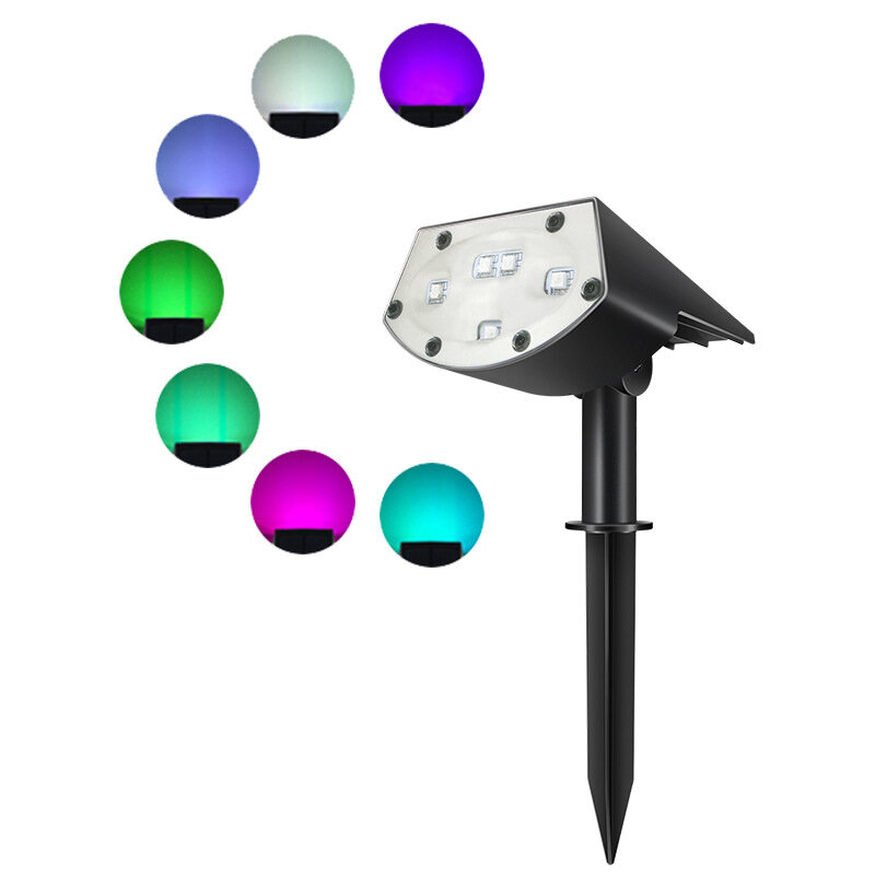 

2 IN 1 Outdoor 7 Color Changing Solar Lights IP65 Waterproof Lawn Pathway Landscape Lamp