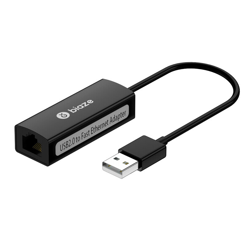 

Biaze ZH27-PC USB до 100 Мбит / с RJ45 Сетевой адаптер Ethernet-адаптера Коннектор