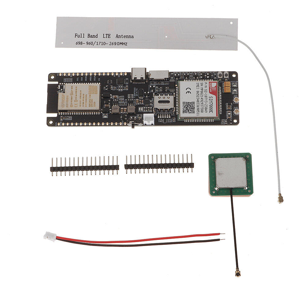 

Модуль Lilygo® T-SIM7000E ESP32-WROVER-B Draadloze Ondersteuning Sim TF Card Wifi Bluetooth IOT Uitbreiding Development
