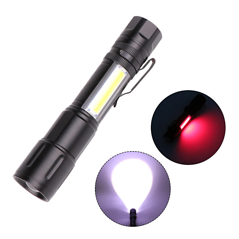 

XANES® 1245 T6 + COB LED 5 режимов USB перезаряжаемый телескопический зум LED Фонарик