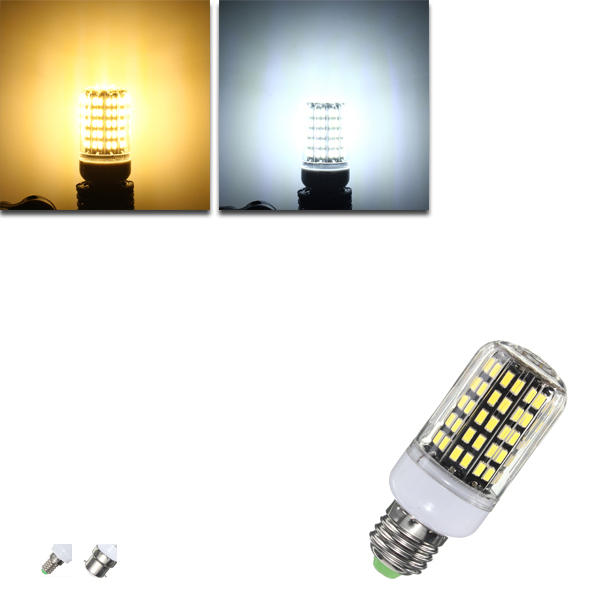 

E27 E14 B22 10W 108 SMD 5733 1250LM LED Крышка Corn Light Лампа Лампа AC220V
