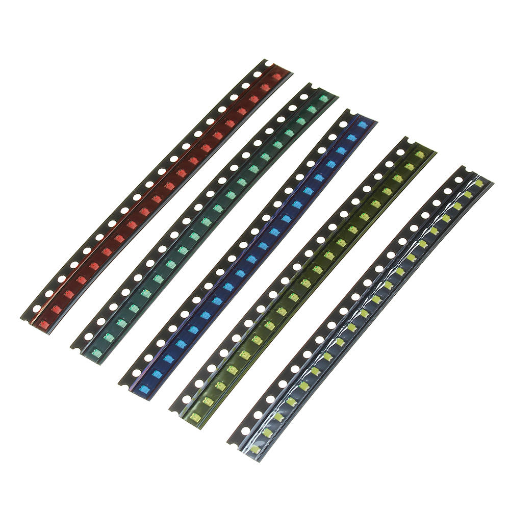 

2000шт 5 цветов 400 каждый 0805 LED диодный ассортимент SMD LED диодный Набор зеленый / красный / белый / синий / желтый