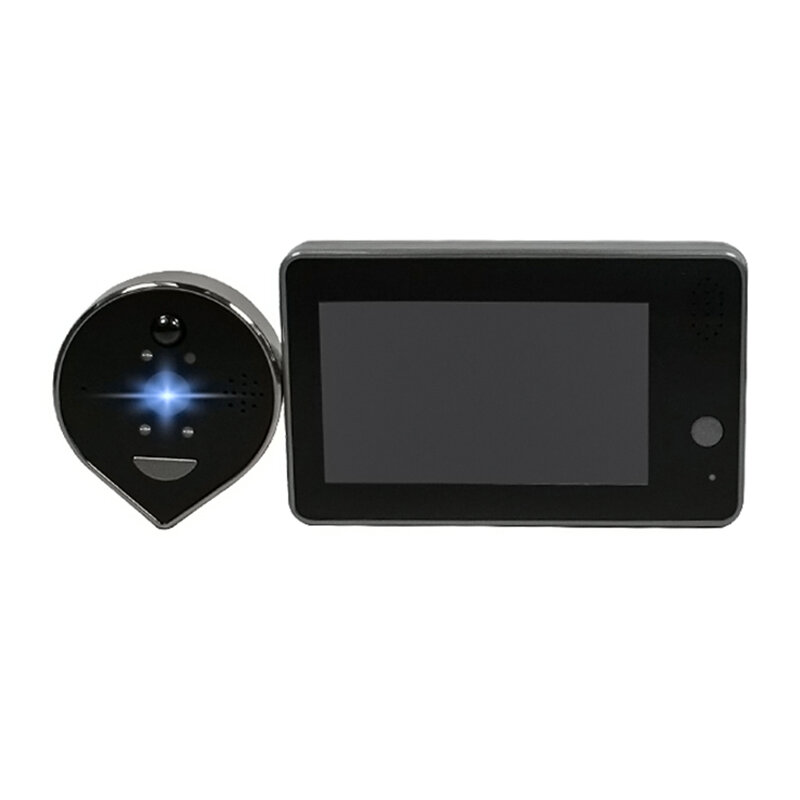 

Дверной звонок Tuya Smart WiFi 1080P HD Глазок камера с экраном 4,3 дюйма LCD Дисплей 5000 мАч Ночное видение PIR Обнару
