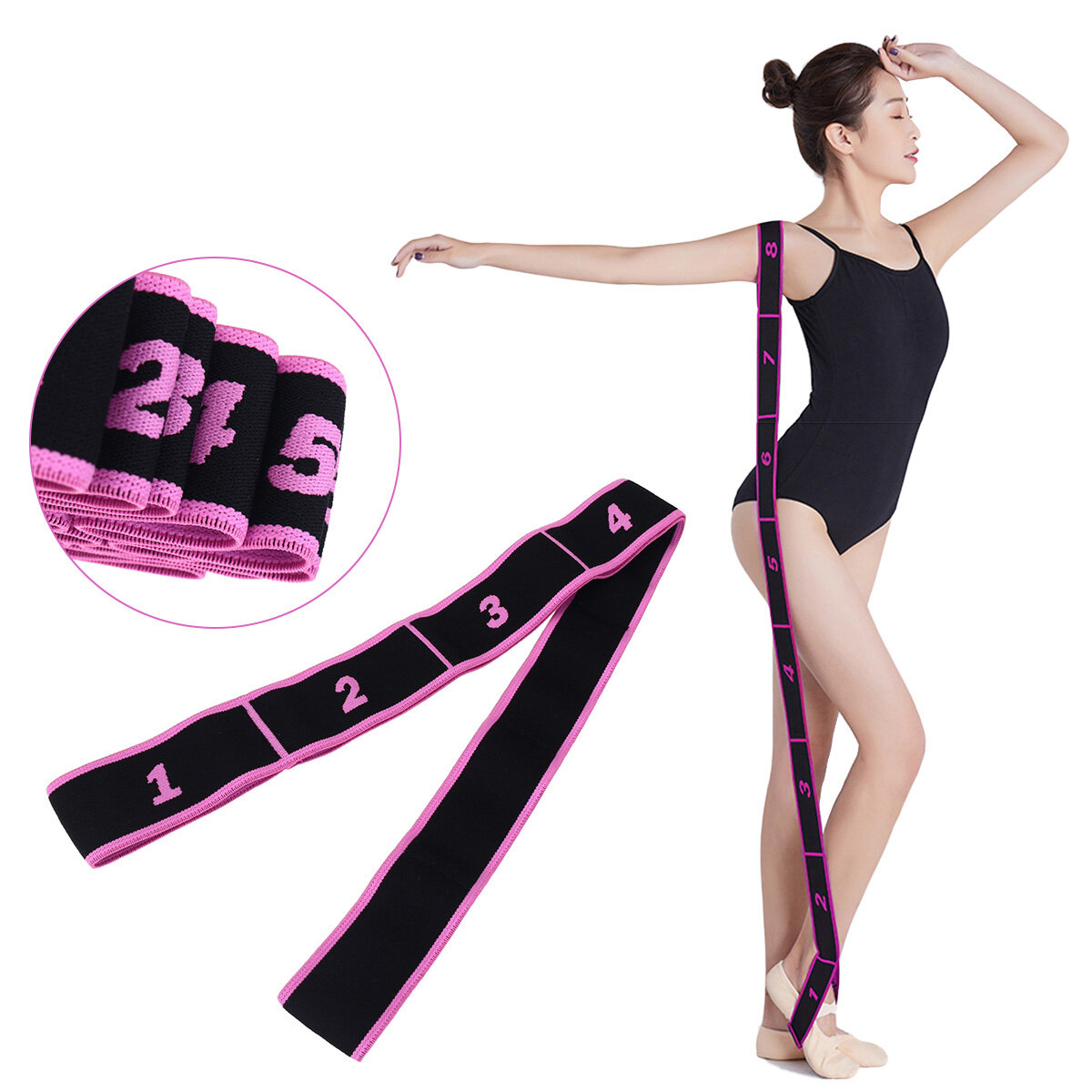 

1PC 80CM Latex Elastic Resistance Bands Yoga Training Assist Bands Home Gym Fitness Equipment
