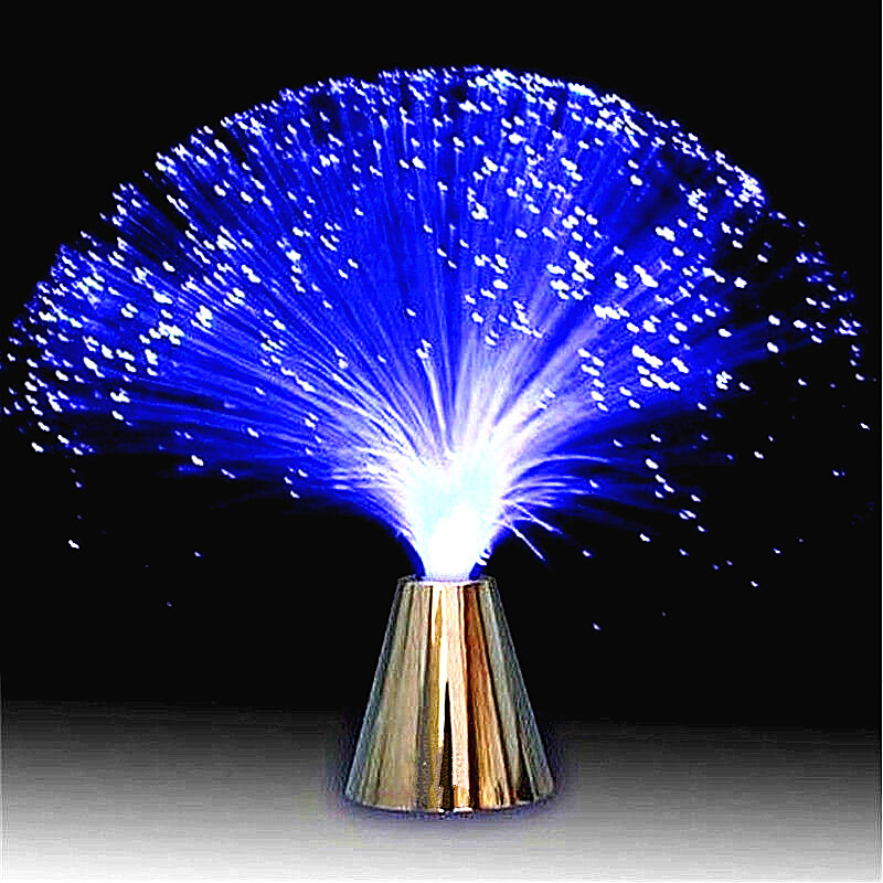 

Красочный изменяющийся мигающий LED Волоконно-оптический ночник Лампа Стенд Декор для вечеринки