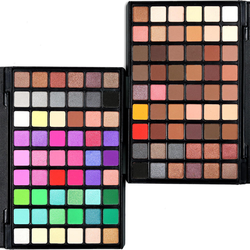 

Popfeel 54 Colors Eyeshadow Palette Matte Shimmer С блестками Обнаженная пигментированная металлическая отделка Eye Shad