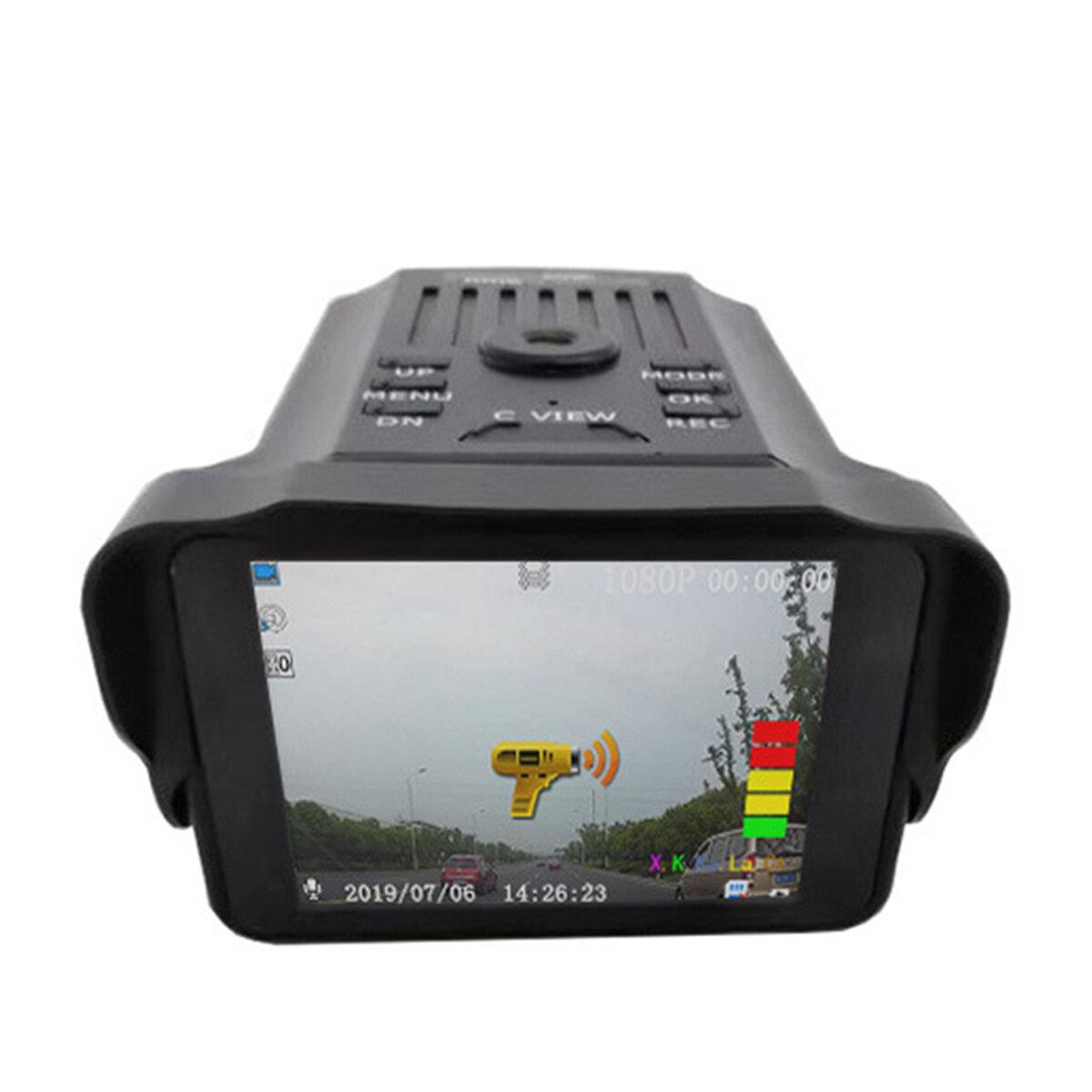 

VG2 Driving Recorder 2-In-1 HD 1080P Английский Русский Радар Авто Спидометр Мобильный Радар Видеорегистратор камера
