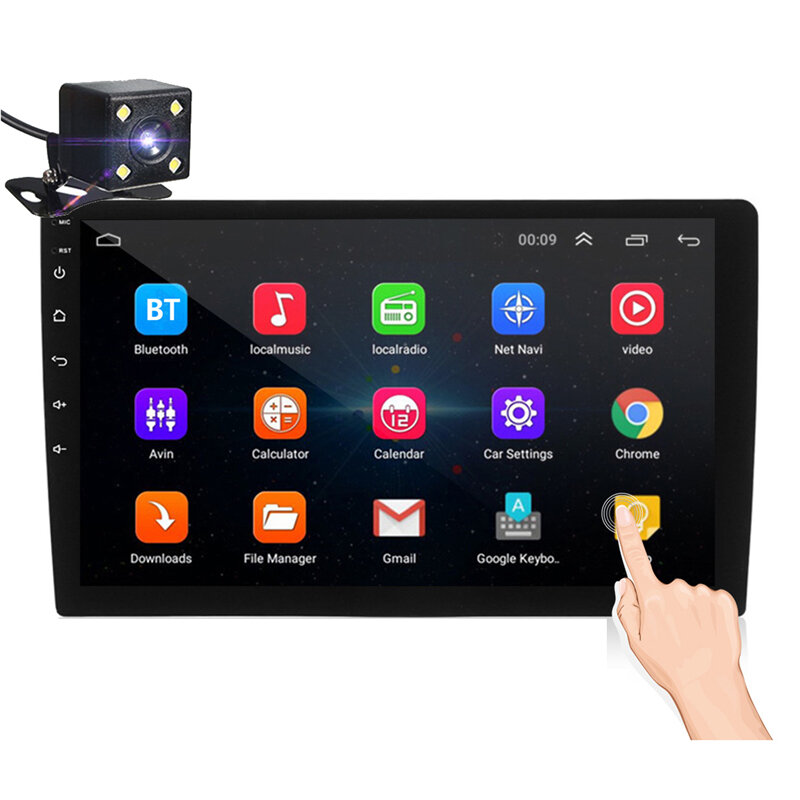 

iMars 10.1 Inch 2Din for Android 10.0 Car Stereo Radio 2+32G IPS 2.5D Touch Screen MP5 Player GPS WIFI FM with Backup Ca