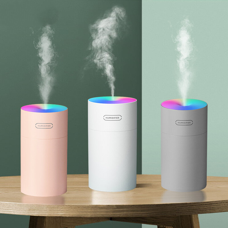 

270ml Ultrasonic Air Humidifier Essential Aroma Oil Diffuser 2 Mode USB Mist Maker Fogger with Colorful Lights for Home