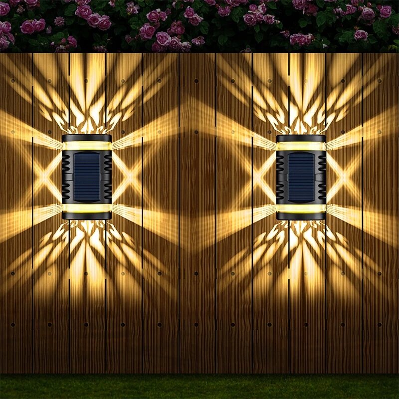 

Солнечный настенный светильник LED двор Сад настенный светильник На открытом воздухе Водонепроницаемы IP65 настенное укр