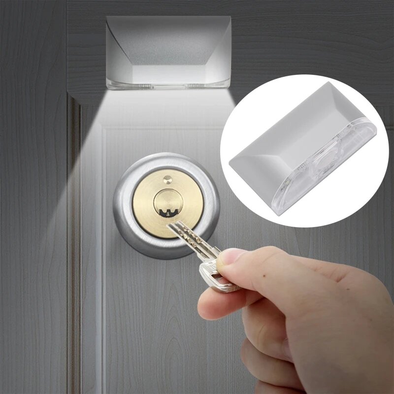 

Home Infrared PIR Keyhole Light Auto ON/OFF Detector Door Lock Light Wireless Night Lamp For Stairs Warehouse Cupboard W