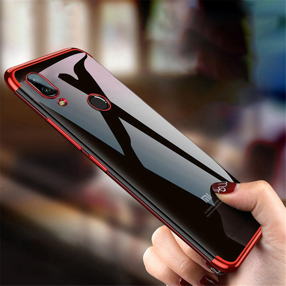 

Bakeey™ Plating Transparent Shockproof Soft TPU Back Cover Protective Case for Xiaomi Redmi Note 7 / Note 7 Pro Non-orig