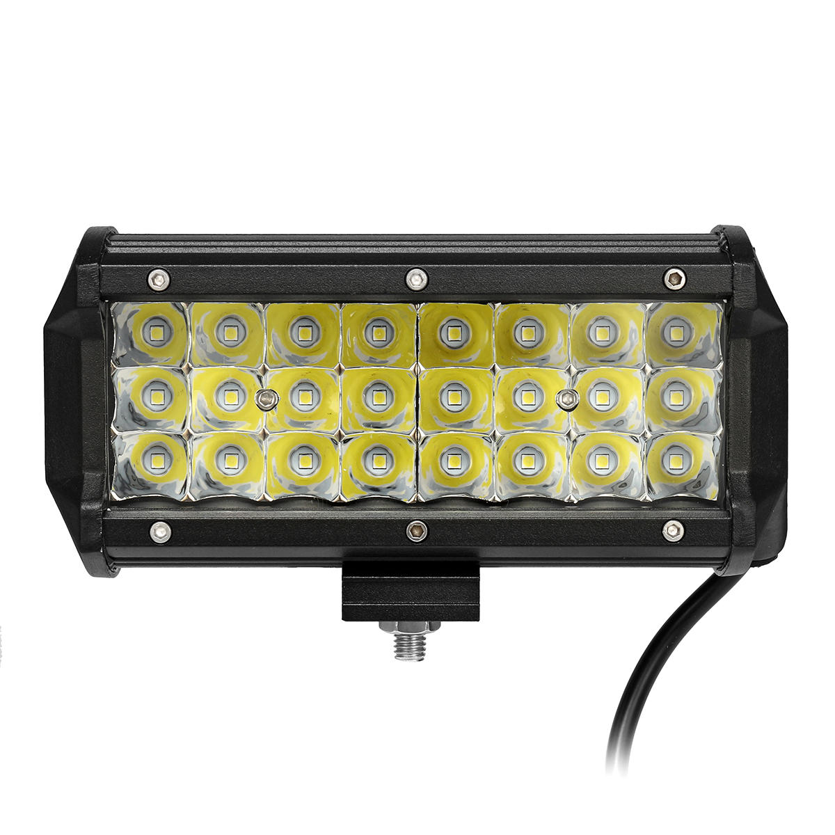 

7 дюймов Spot LED Work Light Bar Tri Row 3030 72W 6000K для внедорожников 4WD внедорожник