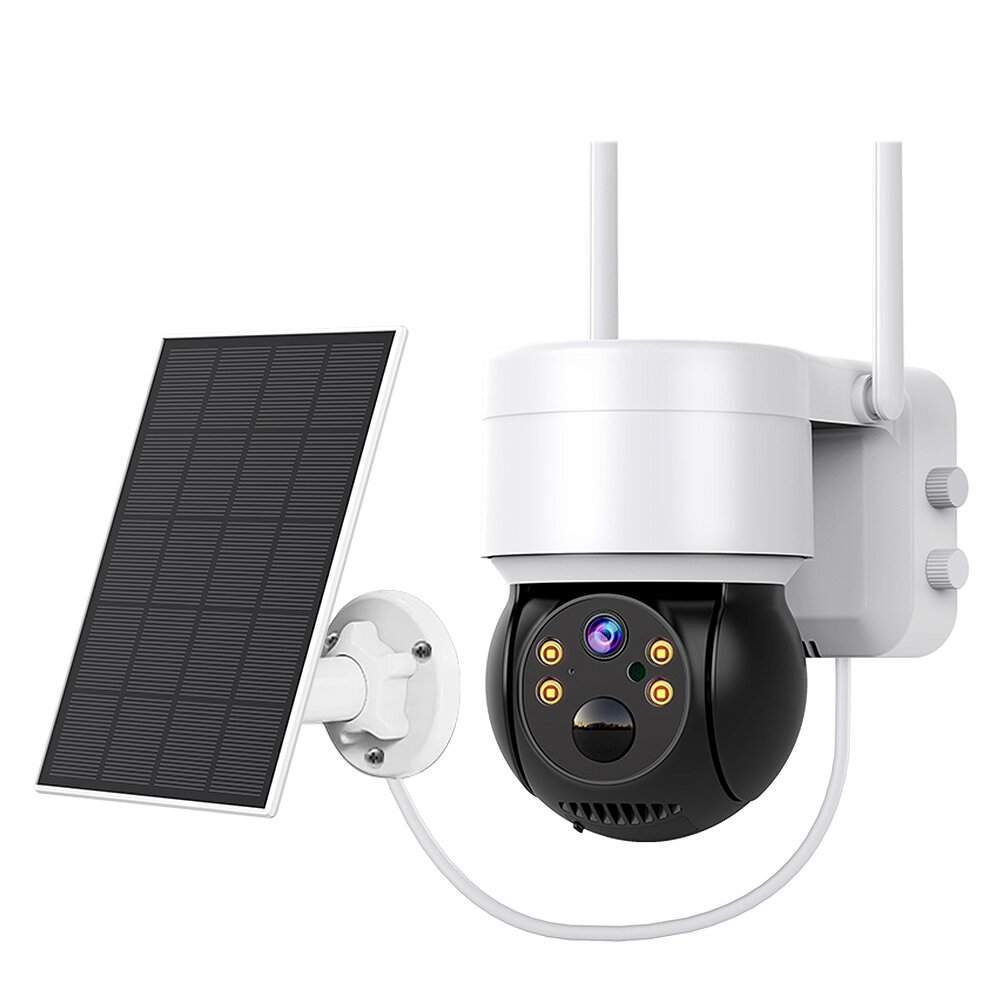 

Hiseeu 1080P Wi-Fi камера with Solar Panel Outdoor PTZ IP Cam PIR Motion Detection Night Vision Two-way Audio 5X Zoom IP