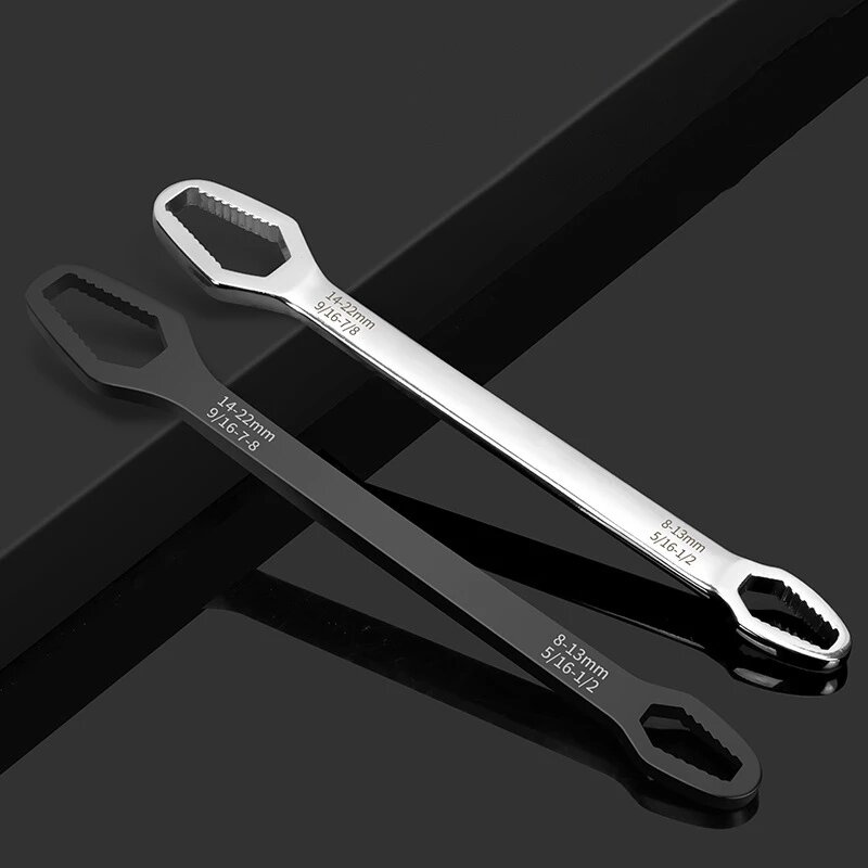 

8-22mm Universal Wrench Adjustable Glasses Wrench Ratchet Spanner for Bicycle Motorcycle Car Repairing Tools